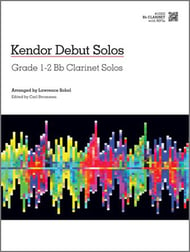 Kendor Debut Solos Clarinet Book with Online Audio Access cover Thumbnail